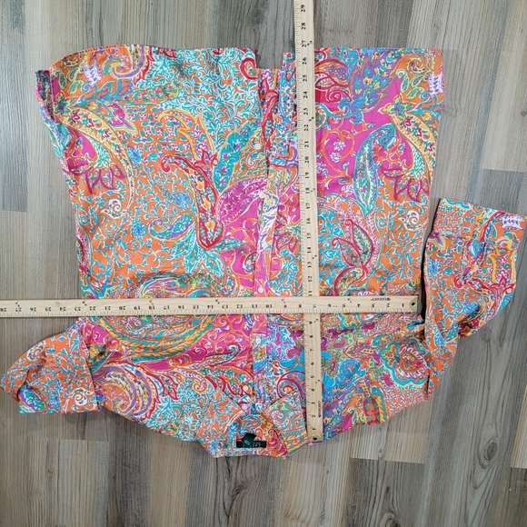 Lauren Ralph Lauren Marble Paisley print top 1XL NWT Women's - Picture 8 of 12